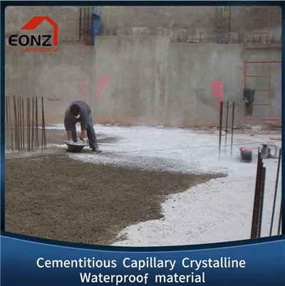 Revestimento impermeável cristalino capilar cimentício